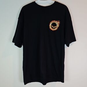 Harley-Davidson Black Tee with Fiery Emblem